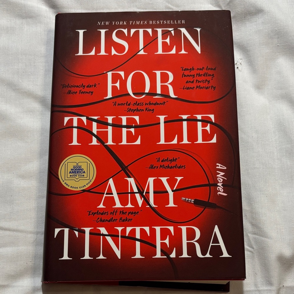 Celadon Listen for the Lie Mystery Thriller Hardcover by Amy Tintera